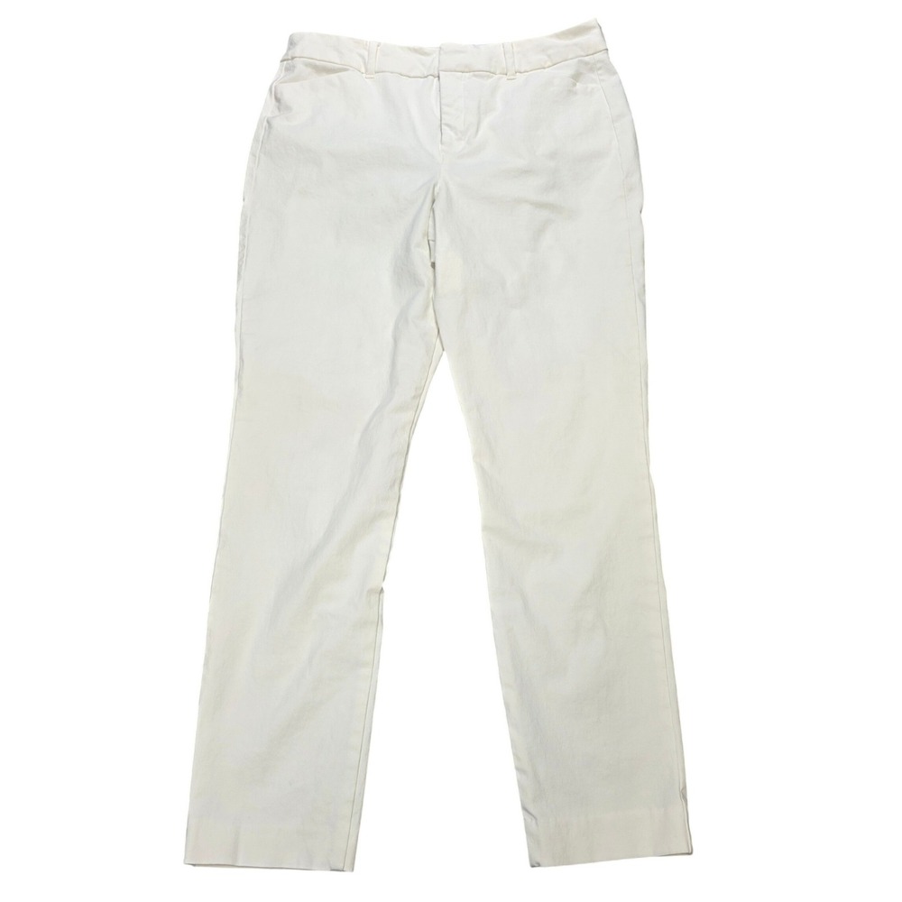 Old Navy Pixie High Rise Secret-Slim Pocket Pants Women's Size 12 White Straight